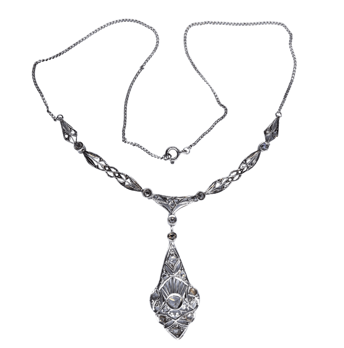 Collier ancien diamant en or