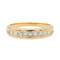 Bague 61 Bague demi-alliance en or jaune 18 carats et diamants 58 Facettes 3000072CN