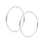 Boucles d'oreilles Boucles d’oreilles créoles grandes en or blanc 18 kt 58 Facettes 30003