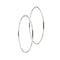 Boucles d'oreilles Boucles d’oreilles créoles grandes en or blanc 18 kt 58 Facettes 30003