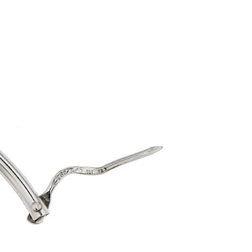 Boucles d'oreilles Boucles d’oreilles créoles grandes en or blanc 18 kt 58 Facettes 30003