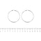 Boucles d'oreilles Boucles d’oreilles créoles grandes en or blanc 18 kt 58 Facettes 30003