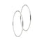Boucles d'oreilles Boucles d’oreilles créoles grandes en or blanc 18 kt 58 Facettes 30003