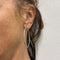 Boucles d'oreilles Boucles d’oreilles créoles grandes en or blanc 18 kt 58 Facettes 30003