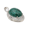 Pendentif Pendentif Or blanc Chrysocolle, Diamant 58 Facettes 3013259CN