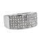 Bague 54 Bague pavée en or blanc 18 carats et diamants 58 Facettes 3017711RV