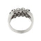 Bague 56 Bague rivière triple rang en or blanc 18 ct, diamants et saphirs 58 Facettes 30225