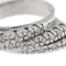Bague Bague rivière triple en or blanc 18 carats et diamants 0,48 ct 58 Facettes 30234