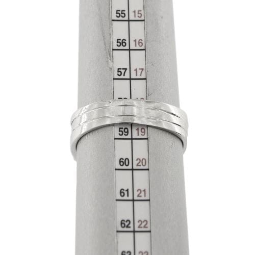 Bague Bague rivière triple en or blanc 18 carats et diamants 0,48 ct 58 Facettes 30234