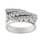 Bague Bague rivière triple en or blanc 18 carats et diamants 0,48 ct 58 Facettes 30234
