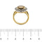 Bague 61 Bague en or jaune et blanc 18 ct avec citrine et diamants 58 Facettes 30269