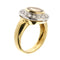 Bague 61 Bague en or jaune et blanc 18 ct avec citrine et diamants 58 Facettes 30269