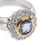 Bague 60 Squillo Margherita - Bague en or blanc et or jaune avec saphir et diamants 58 Facettes 30270