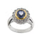 Bague 60 Squillo Margherita - Bague en or blanc et or jaune avec saphir et diamants 58 Facettes 30270