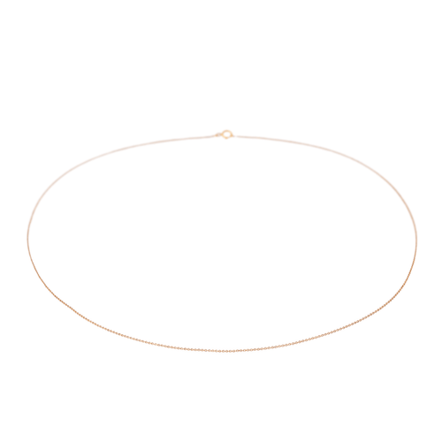 Collier Collier chaîne maille forçat en or rose 18 carats 58 Facettes 3027985CN