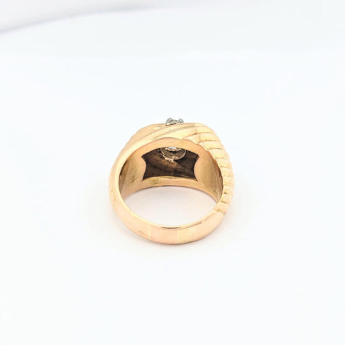 Bague 55 Bague en or jaune 18 carats avec diamant 0,5 ct 58 Facettes 30295