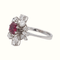 Bague 52 Bague Or blanc Rubis, Diamant 58 Facettes 3030088CN