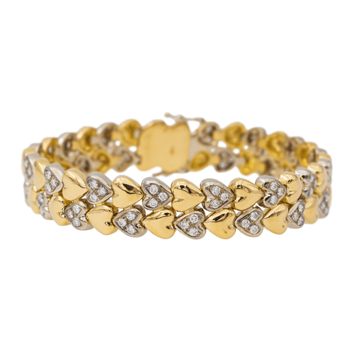 Bracelet Bracelet Or jaune, Or blanc Diamant 58 Facettes 3036216CN