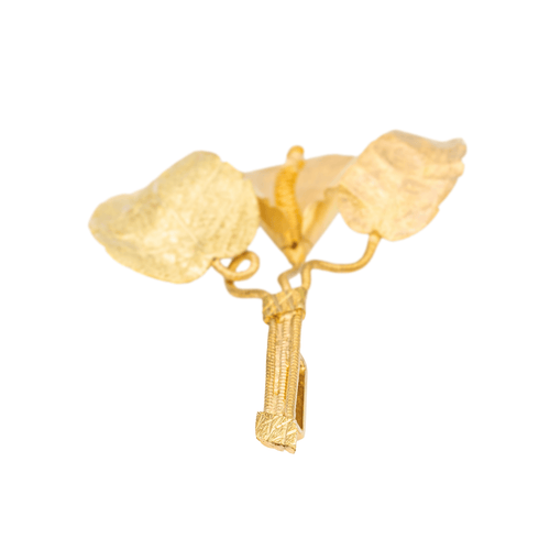 Pendentif Pendentif feuille en or jaune 18 carats 58 Facettes 3042287CN