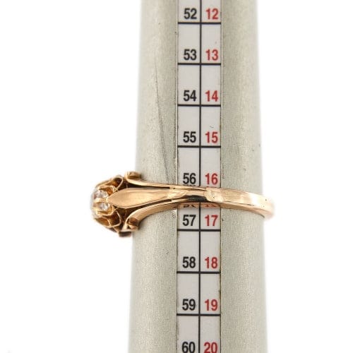 Bague Bague solitaire - Diamant 0,35 ct en or rose 750 58 Facettes 30429