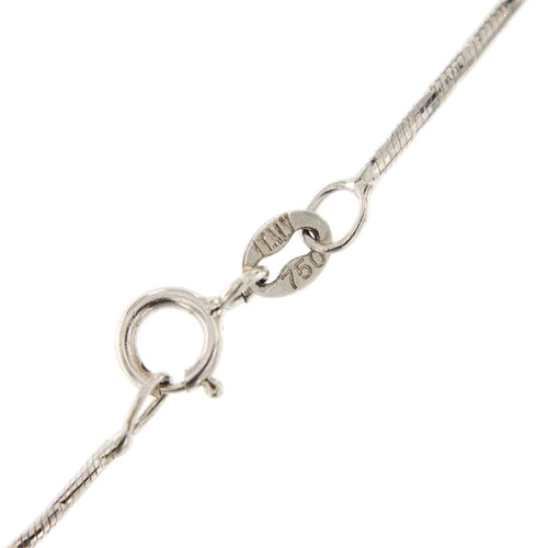 Collier Collier avec pendentif en or blanc 18 carats, perle et diamants 58 Facettes 30440