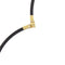 Collier Barakà - Collier en caoutchouc avec pendentif en or 18 kt et diamant 58 Facettes 39581