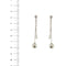 Boucles d'oreilles Salvini - Boucles d’oreilles pendantes en or blanc 18 kt, perles et diamants 58 Facettes 30516