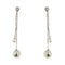 Boucles d'oreilles Salvini - Boucles d’oreilles pendantes en or blanc 18 kt, perles et diamants 58 Facettes 30516