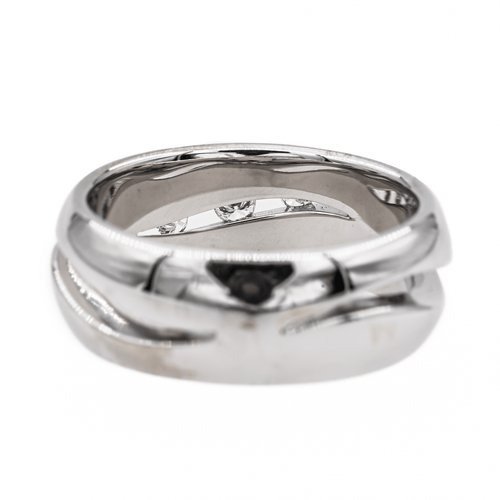 Bague 57 Bague en or blanc 18 carats sertie de 3 diamants 58 Facettes 3060076CN