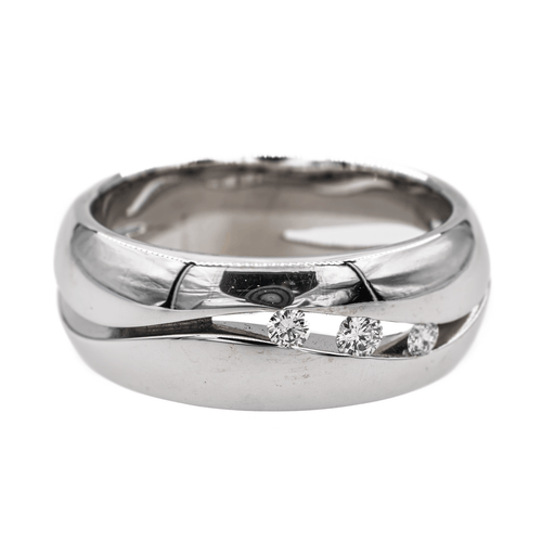 Bague 57 Bague Or blanc Diamant 58 Facettes 3060076CN