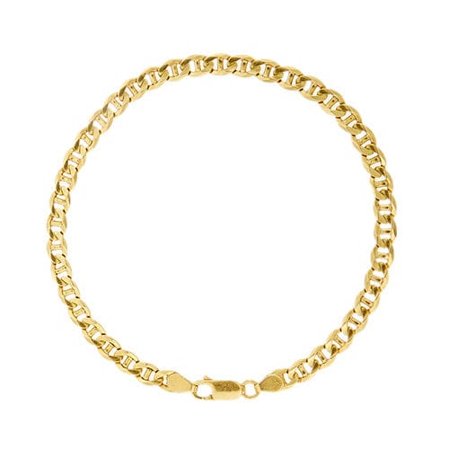 Bracelet Bracelet homme - Maille traverseino en or jaune 18 ct 58 Facettes 30678