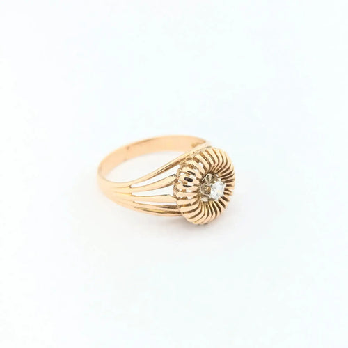 Bague 52 Bague en or jaune 18 carats et diamant 58 Facettes 30717