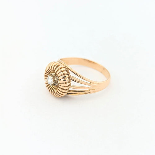 Bague 52 Bague en or jaune 18 carats et diamant 58 Facettes 30717