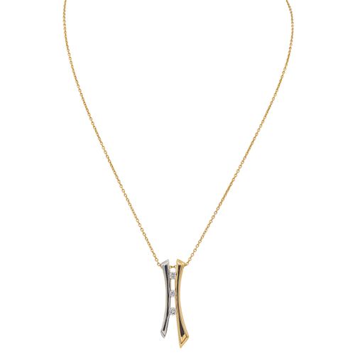 Collier Collier Or jaune, Or blanc Diamant 58 Facettes 3073305CN