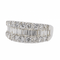 Bague 53 Bague en platine 900 sertie de diamants 58 Facettes 3073955CN