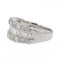 Bague 53 Bague en platine 900 sertie de diamants 58 Facettes 3073955CN