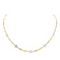 Collier Collier maille souple en or jaune et or blanc 18 carats 58 Facettes 3079892CN