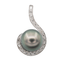 Pendentif Pendentif Or blanc Perle de tahiti, Diamant 58 Facettes 3079901CN