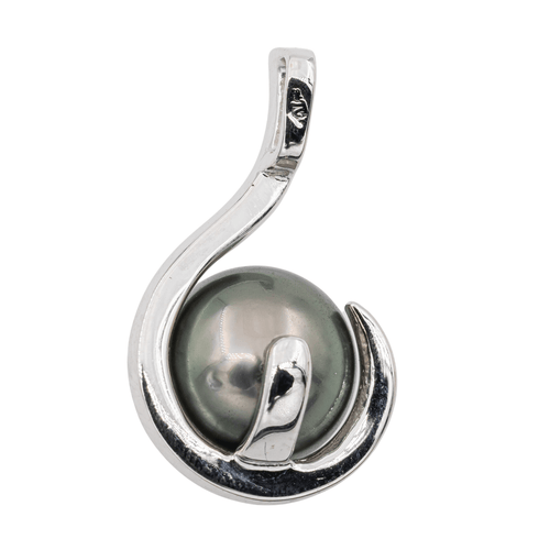 Pendentif Pendentif Or blanc Perle de tahiti, Diamant 58 Facettes 3079901CN