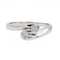Bague 54 Bague Toi et Moi en or blanc 18 carats et diamants 58 Facettes 3081504CN
