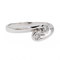 Bague 54 Bague Toi et Moi en or blanc 18 carats et diamants 58 Facettes 3081504CN
