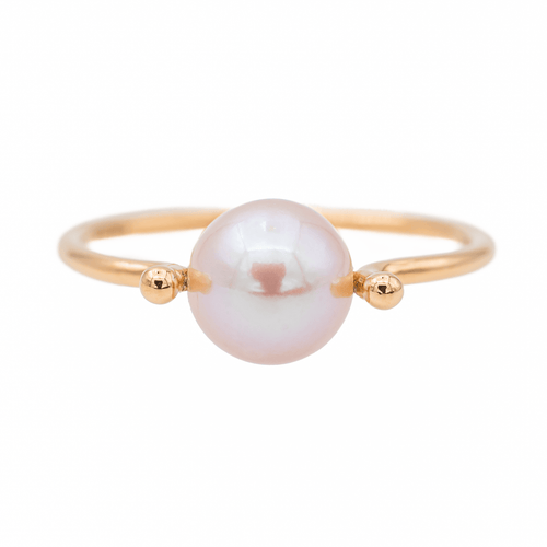 Bague 58 Bague Or rose Perle 58 Facettes 3083738CN