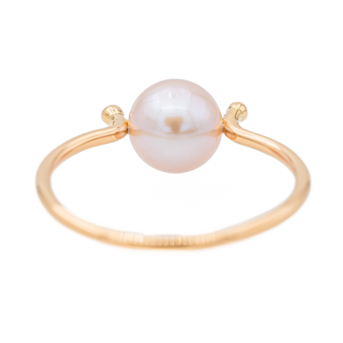 Bague 58 Bague en or rose 18 carats sertie d’une perle 58 Facettes 3083738CN