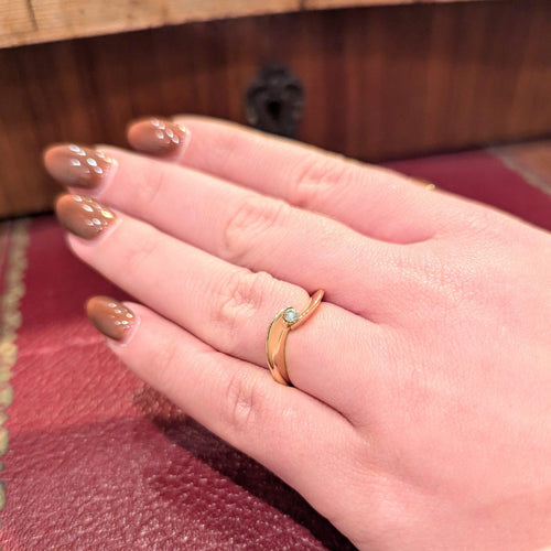 Bague 54 Solitaire - Bague en or jaune 18 carats et diamant 58 Facettes 30885