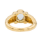 Bague 50 Bague  Or jaune Aigue marine, Diamant 58 Facettes 3088690CN