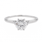 Bague 57 Bague Solitaire Or blanc Diamant 58 Facettes 3090581CN