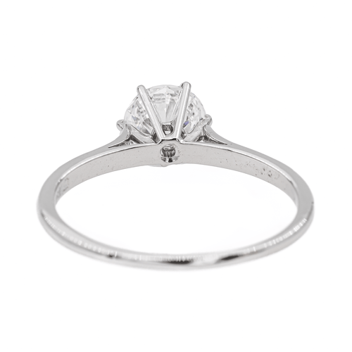 Bague 57 Bague solitaire en or blanc 18 carats avec diamant 58 Facettes 3090581CN