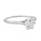 Bague 57 Bague solitaire en or blanc 18 carats avec diamant 58 Facettes 3090581CN