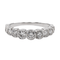 Bague 59 Bague Alliance Or blanc Diamant 58 Facettes 3090582CN