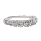 Bague 59 Alliance demi-tour - Bague en or blanc 18 carats et diamants 58 Facettes 3090582CN
